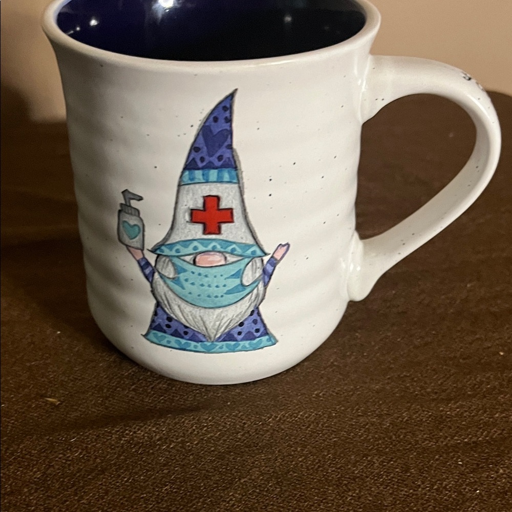 😀Sheffield Home medical gnome coffee mug stoneware